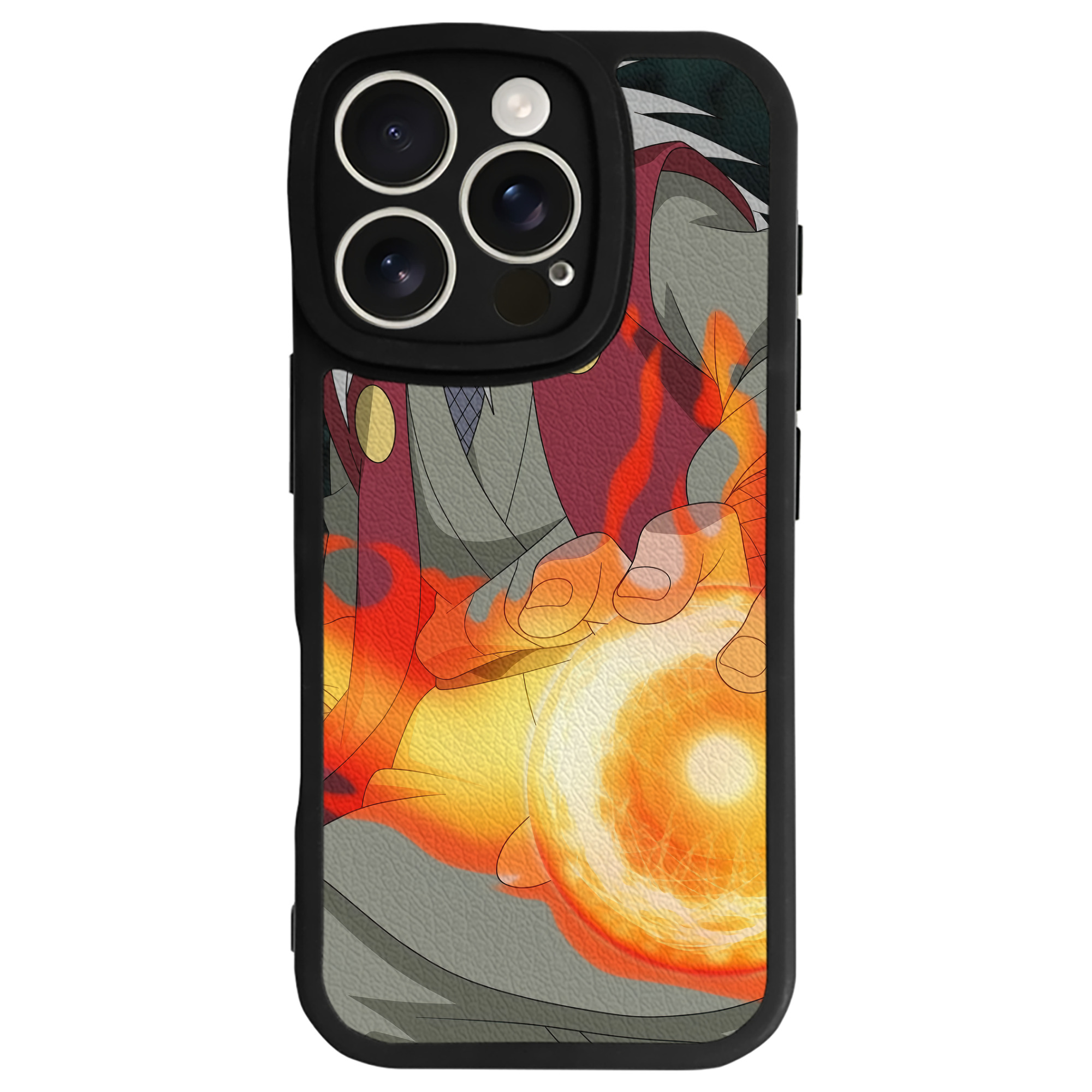 （画像用） NARUTO -ナルト- NARUTO -ナルト- 疾風伝 【iPhone 16シリーズ対応】シリコンスマホケース（レザー調） 材質：シリコン